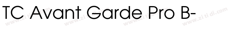 TC Avant Garde Pro B字体转换